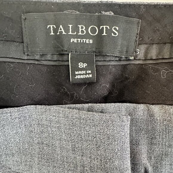Talbots Petites Womens Dress Pants Size 8P Gray Wool Blend - Picture 4 of 7